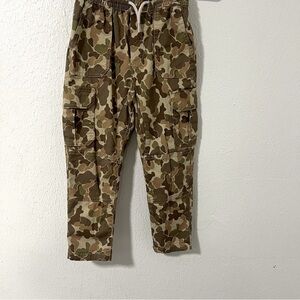 GAP Kids Boys Size Small (6-7) Cargo Pants Camo Brown and Beige Outdoor EUC